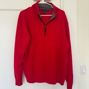 Red cashmere sweater